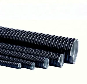 Stainless Steel Flame Retardant Insulation Complete Specifications Metal Coated Plastic Corrugated Conduit Hose