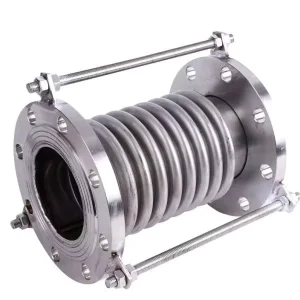 Stainless Steel Flange Compensator Thickened Expansion Joint 304 Metal Bellows Gas 4 Port Size Connecting Pipe Hose 1