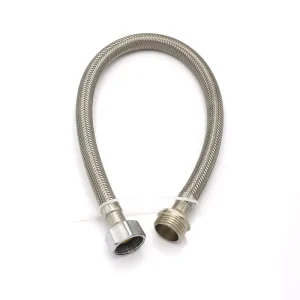 Stainless Steel Flexible Braided Hose Connector for Modern Bathroom Water Heater