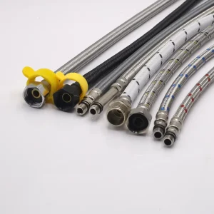 Stainless Steel Flexible Braided Hose for Bathroom Faucet 10-200CM Leakproof Plumbing Connector