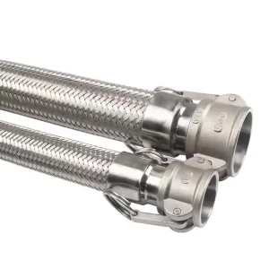Stainless Steel Flexible Metal Hose Braided Reinforcement High Temperature Resistance Industrial Applications Cutting 1 2 24