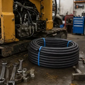 Stainless Steel Hydraulic Pipe Assembly High Pressure Braided Rubber Acid Alkali Resistant Custom Cut Replacement
