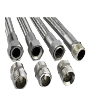 Stainless Steel PTFE Lined Braided Hose Flange Connection Pump Valve Expansion Joint Pipe Fittings Low Pressure Chemical