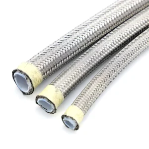 Stainless Steel Wire Braided Flexible Hydraulic Hose SAE100 R14 Smooth and Corrugated PTFE Hose