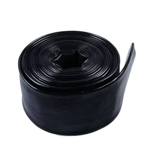 Standard Black PVC High Pressure Lay Flat Water Hose Irrigation Hose 1 6 Inch Customizable Size Color Length Cutting Service