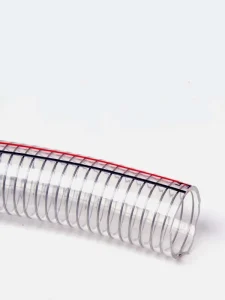 Steel Wire PVC Hose Transparent PVC Steel Wire Hose 120℃ High Temperature Resistance PVC Hose Steam Chemical PVC Hose