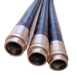 Steel Wire Reinforced Natural Rubber Concrete Pump End Hose 280bar Burst Pressure 1-24m Length Durable Abrasion