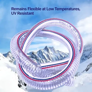 Steel Wire Reinforced PVC Garden Hose High Pressure Anti Kink Water Pipe for Car Wash Home Gardening