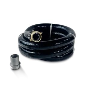 Steel Wire Reinforced PVC Suction Hose Kit Flexible High Pressure Water Pipe with Filter & Aluminium Connector