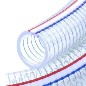 Steel Wire Reinforced Transparent PVC Hoses for Agricultural Irrigation Industrial Use Flexible Oil Pumping Hoses