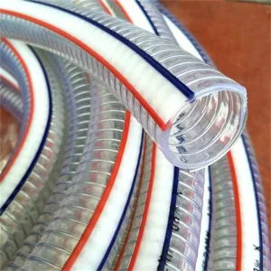 Steel Wire Spiral PVC Transparent Clear Spring Hose Suction and Output Water Supply Hose Pipe
