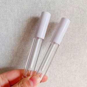 Stock 100pcs Glossy White 3ml Empty Gel Eyeliner Container Custom Private Label Eyelash Packaging Tube With Brush