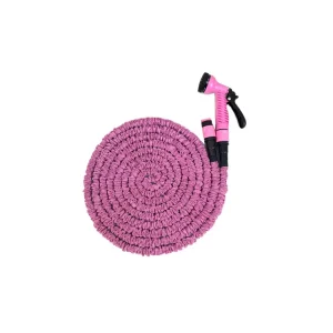 Stretch Pink Garden Water Hose Rubber Water Hose 6.3 mm