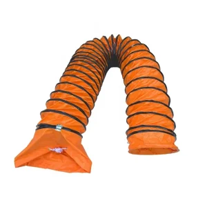 Suitable for 5m Portable Ventilation Fan Spiral Wear Resistant Fire Resistant Flexible Duct 300mm Insulated Ventilation Duct