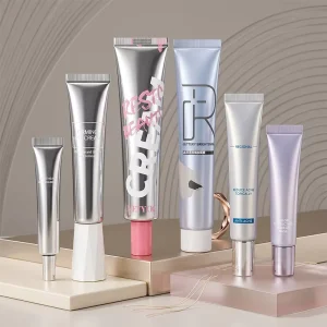 Sunscreen Containers Flip Top Cosmetic Plastic Squeeze Tube Packaging 50ml Hand Cream