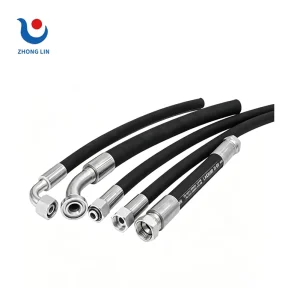 Super Long Life NBR High Pressure Hose Assembly Excavator 700 Bar Hydraulic Rubber Air Fuel Gas Customizable Cutting 5.7mm Wall