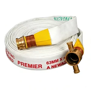 Supply Fire Fighting Hose White Rubber 2.5inch Flexible Durable Reinforced Corner Retardant Material Factory