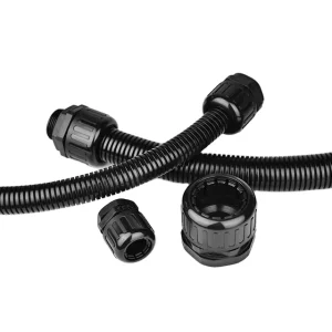Support Custom Nylon Corrugated Flexible Conduit Fittings Plastic Hose Joint