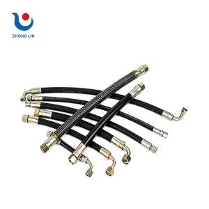 Synthetic Rubber Hose 5000psi Pressure Washer Hose Two Layers Steel Wire DIN EN853