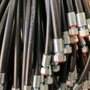 Synthetic Rubber Wire Braid Steam Hydraulic Flexible Hose for Water Fuel and Rubber Suction Applications