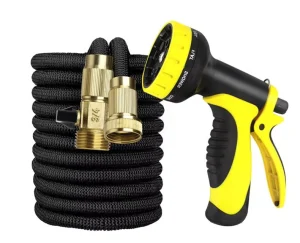 TPE 50ft 75ft 100ft 125ft 150ft Flexible Bendable Retractable Expandable Garden Water Hose Pipe With Nozzle