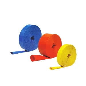 TPR Layflat PVC Flexible Irrigation Hose Braided Polyester Jacket Water Delivery Discharge Agriculture