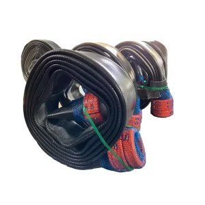 TPU Layflat Heavy Duty Hose 6 Inch Customizable Length for Oil & Gas Fracking and Water Transfer with Cutting Service
