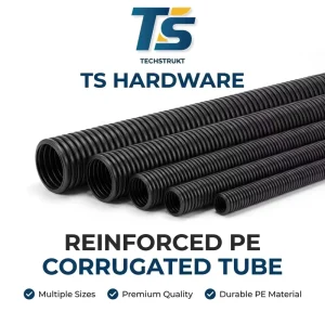TS Factory Industrial Plastic Flexible Cable Wire Conduit Stretch Hose UV Resistance PP Corrugated Pipe 1 2 Model 16