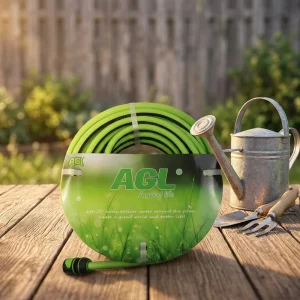 Tangle Free Braided Garden Pipe Flexible Water Hose Simple Layout for Small Private Garden Herb and Flower Water Care