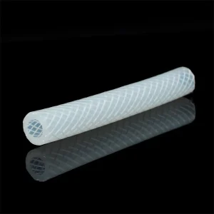 Tear Resistance 5mm 6mm Platinum Cured Water Rubber Tube Transparent Braided Silicone Hose