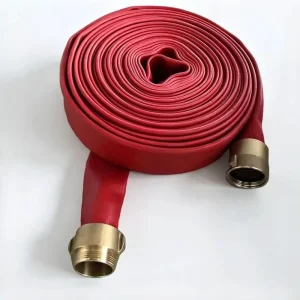 Tear Resistant Heavy Duty Double Layer PVC Fire Hose for Construction Site Temporary Fire Water Supply Engineering
