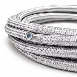 Teflon Stainless Steel Flexible Braided Hose Inner PTFE Tube Corrosion Resistant Customization Dimensions for Steam Fuel Pipe
