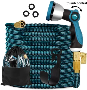 Telescopic Plastic 3 Times Expandable Garden Hose with Flexible Anti Corrosion Design for Home Garden Irrigation