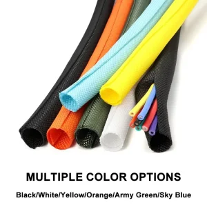 Textile Self Closed Cable Braided Cable Sleeve for Hose and Cable Protection Sleeve