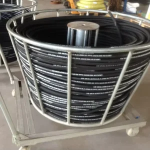 Thick Flexible Stainless Steel Wire Braided Rubber Tube High Pressure Pipe Hydraulic Oil Rubber Hose