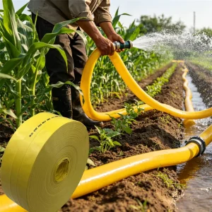 Thickened PVC Layflat Hose with Large Diameter for Industrial Liquid Transfer Greenhouse Farm Irrigation