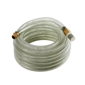 Thickness 0.5-1.2mm Flexible Corrugated Plastic PVC Steel Wire Reinforced Garden Pump Suction Hose
