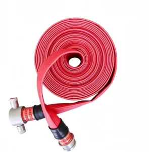 Tight Leak Proof Double Layer Synthetic Rubber Fire Hose for Factory Industrial Water Delivery and Fire Protection Projects