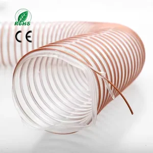 Top Factory Flame Retardant Polyurethane Hose Reinforced Pipe Flexible PU Dustproof Ventilation Pipe
