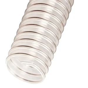 Top Quality Spiral Industrial Flexible Abrasion Resistant Garden Hose Pipe PU Copper Wire Hose