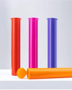 Transparent 19mm*116mm Plastic Child Resistance Flip Top Cap Squeeze Bottle Tube Packaging for Pill
