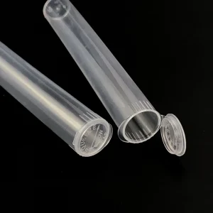 Transparent 19mm*116mm Plastic Child Resistance Tube With Pop Top up Squeeze Bottle Tube Packaging
