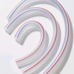 Transparent 3 Inch 76mm Spiral Steel Wire Suction Hose Heavy Duty 76mm Multi Purpose Spring Vacuum Flexible with Red Blue Strip