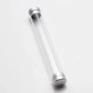 Transparent Cylinder Plastic Tube Packaging Container with Lid Clear Gift Pencil Case