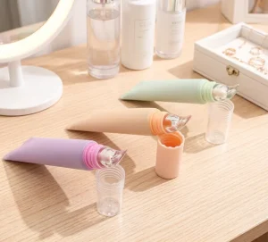 Transparent Double 5 Layer PE Soft Plastic Shaped Tube Screw Cap Eye Cream Custom Color Offset Printing Cosmetic Use 19mm 20ml