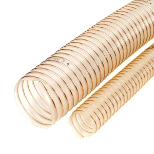 Transparent Dust Collection PU Flexible Spiral Reinforced Ducting Hose Steel Wire Air Duct Hose for Air 100mm 140mm