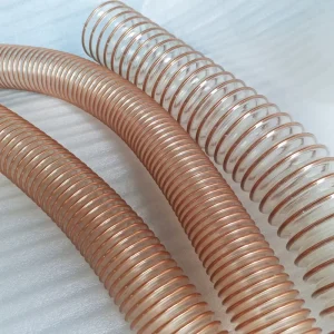 Transparent Dust Collection Polyurethane Pipe PU Flexible Spiral Reinforced Ducting Hose Air Duct Hose for Air