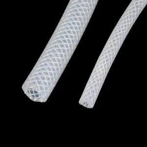 Transparent Flexible Food Grade Braided Silicone Tube Hose
