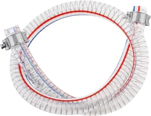 Transparent Flexible Heat Resistant PVC Steel Wire Reinforced Food Grade Hose 304 Stainless Steel Clamps Cutting