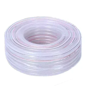 Transparent Flexible PVC Braided Hose ISO Standard Non Toxic Light Weight 50m Length 1/4 Inch-3 Inch Diameter Garden Water OEM